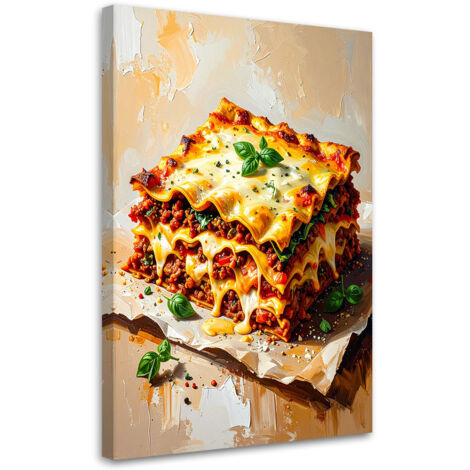 Wandbild Lasagne Essen 60x90 cm