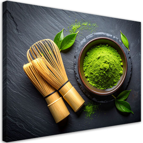 Wandbild Matcha-Tee 60x40 cm