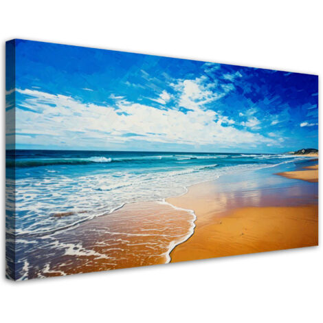 Wandbild Meer Strand Natur Landschaft 80x40 cm