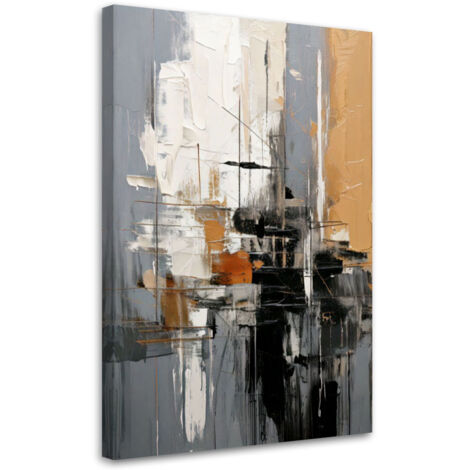 Wandbild modern Abstraktion Modern Dreifarbig 60x90 cm