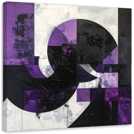 Wandbild Moderne Abstraktion Textur violett 30x30 cm