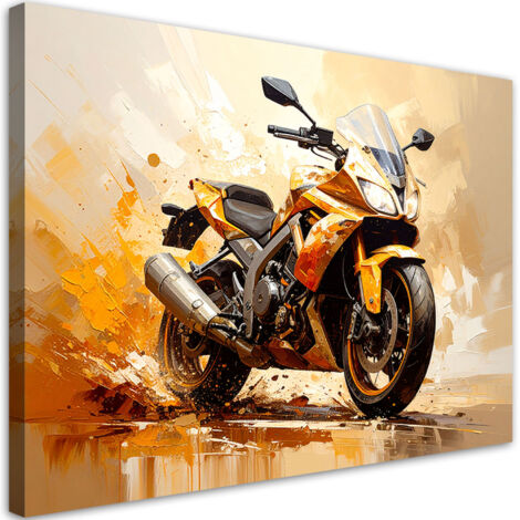 Wandbild Motorrad Sportmotorrad 90x60 cm