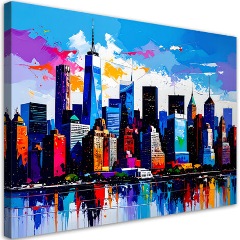 Wandbild New York Manhattan Panorama 60x40 cm