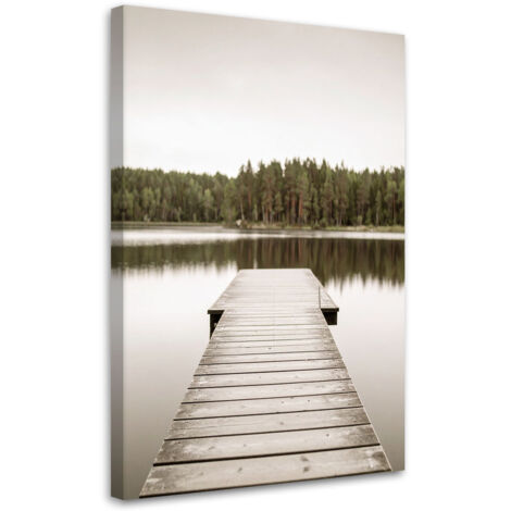Wandbild Pier Seewaldblick 60x90 cm