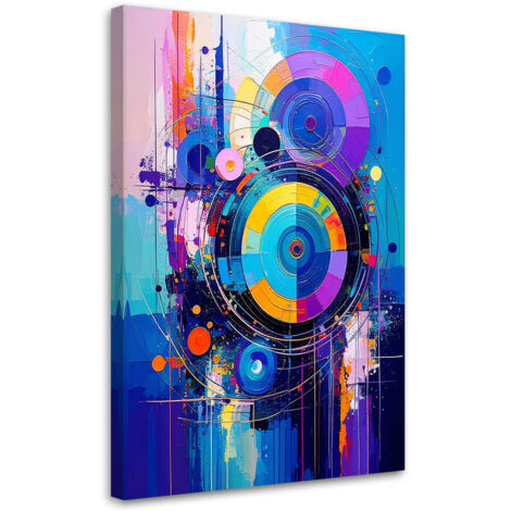 Wandbild Räder Abstrakt Farbe Imitation 40x60 cm