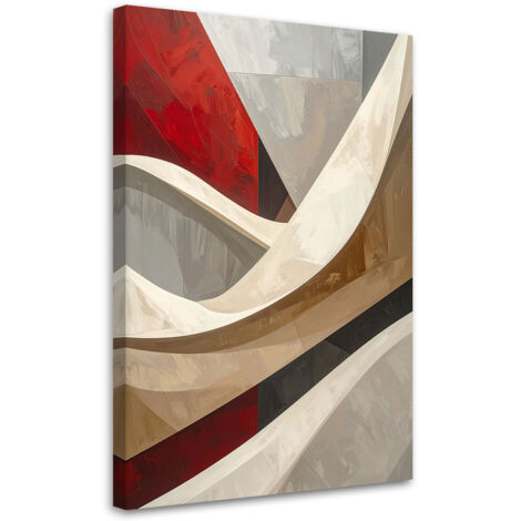 Wandbild Schwarz-weiße abstrakte Komposition 40x60 cm
