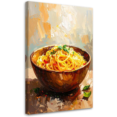 Wandbild Spaghetti Pasta 60x90 cm