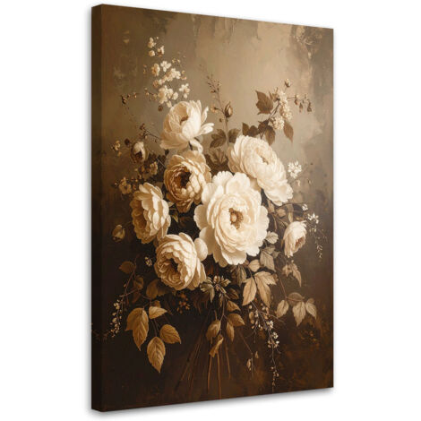 Wandbild Stillleben Blumen Strauß 70x100 cm