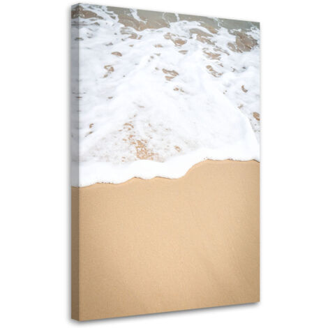 Wandbild Strand Meer Wellen Natur beige 40x60 cm