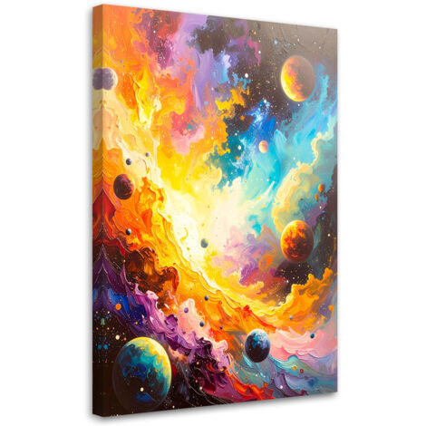 Wandbild Universum Kosmos Planeten 40x60 cm