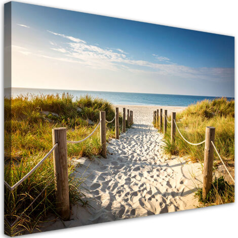 Wandbild Weg zum Strand Meereslandschaft 60x40 cm