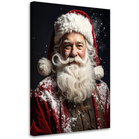 Wandbild Weihnachtsmann 70x100 cm