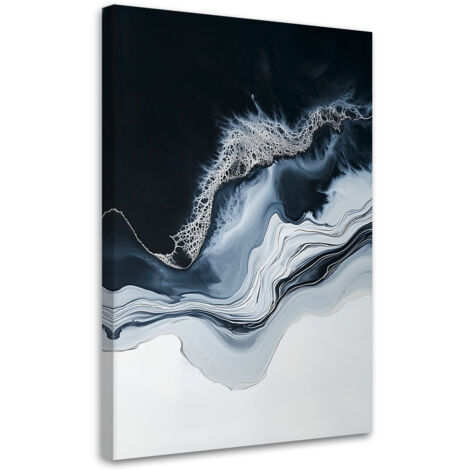 Wandbild Wohnzimmer Abstraktion Marmor Grau 40x60 cm