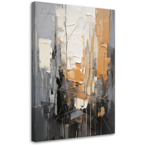 Wandbild Wohnzimmer Abstraktion Stadt Textur 70x100 cm