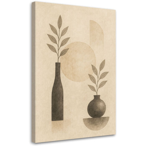 Wandbild Wohnzimmer Botanik Vase Minimalismus 40x60 cm