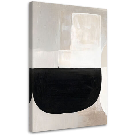 Wandbild Wohnzimmer Geometrische Abstraktion Grau 40x60 cm