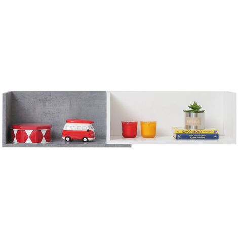 Wandboard 110cm in Beton weiß SEATTLE-133