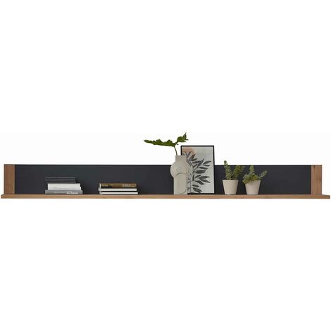 Wandboard Artisan Eiche - graphit - 193 cm - ISAAK - Die Möbelfundgrube