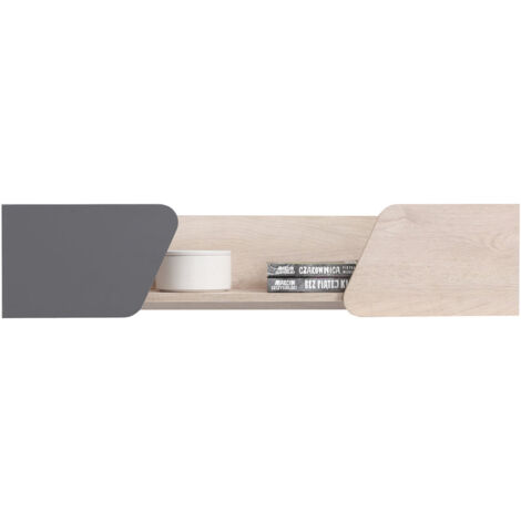 Wandboard in Eiche mit anthrazit DIAMANTE-133