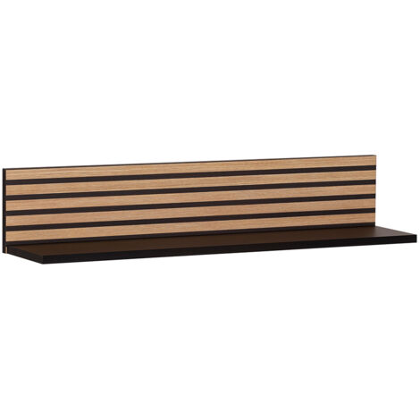 Wandboard modern in schwarz, 80 cm Akustikpaneel-Optik EVORA-80