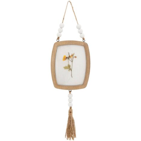 Wanddeko Blumen Jayden Holz 16x12cm -
