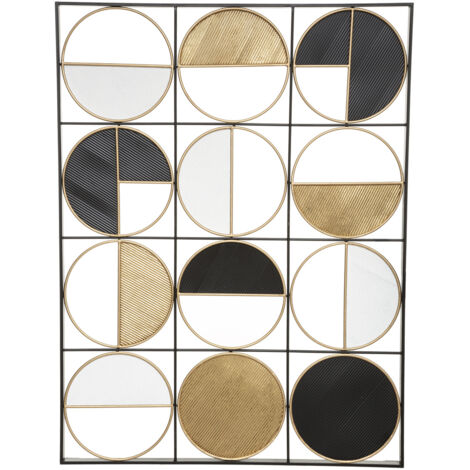Wanddeko Zak - Metall - goldfarben 76x102 cm