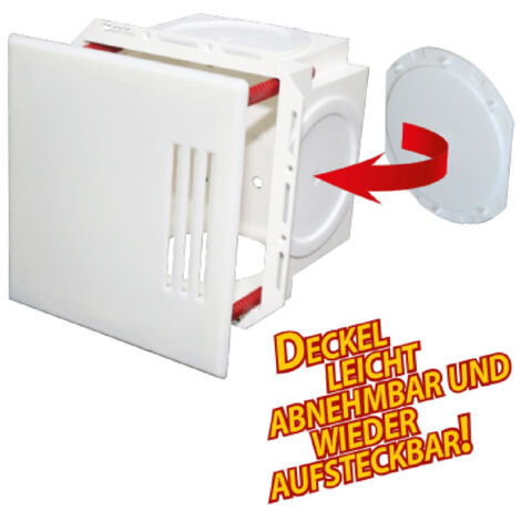 Wandeinbaukasten DN 32- 50 mit Sichtblende