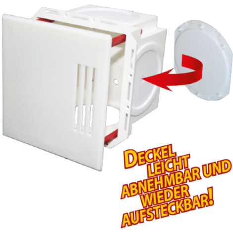 Wandeinbaukasten DN 70-110 mit Sichtblende