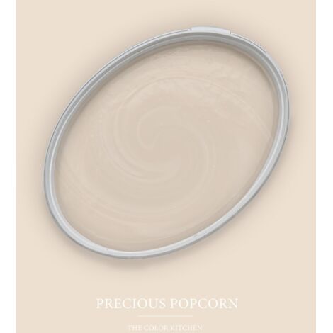 Wandfarbe Beige matt The Color Kitchen Precious Popcorn Exklusive Innendispersion Hohe Deckkraft 2.5 Liter