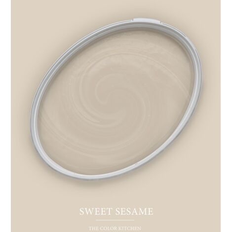Wandfarbe Beige matt The Color Kitchen Sweet Sesame Exklusive Innendispersion Hohe Deckkraft 2.5 Liter