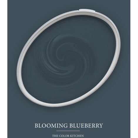 Wandfarbe Blau matt  The Color Kitchen Blooming Blueberry  Exklusive Innendispersion  2.5 Liter