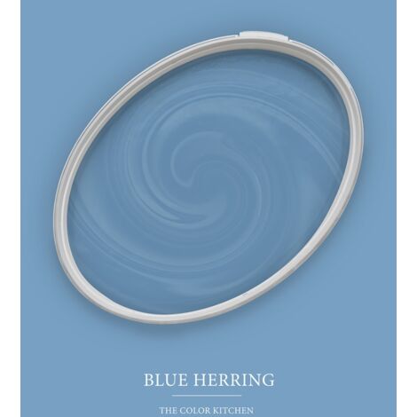 Wandfarbe Blau matt  The Color Kitchen Blue Herring  Exklusive Innendispersion Hohe Farbintensität  2.5 Liter