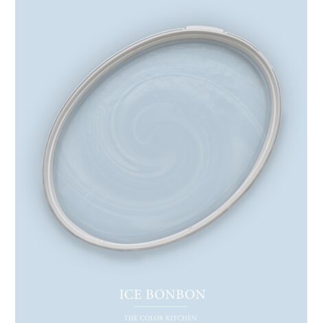 Wandfarbe Blau matt  The Color Kitchen Ice Bonbon  Exklusive Innendispersion Hohe Farbintensität  2.5 Liter