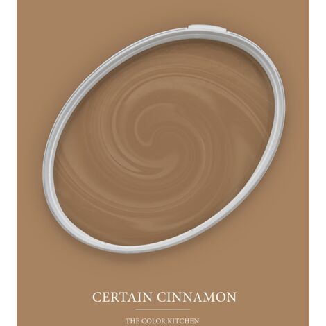 Wandfarbe Braun matt  The Color Kitchen Certain Cinnamon  Exklusive Innendispersion Hohe Deckkraft  5 Liter
