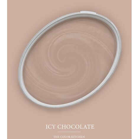 Wandfarbe Braun matt  The Color Kitchen Icy Chocolate  Exklusive Innendispersion Hohe Deckkraft  5 Liter