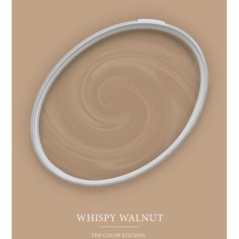 Wandfarbe Braun matt  The Color Kitchen Whispy Walnut  Exklusive Innendispersion Hohe Deckkraft  5 Liter