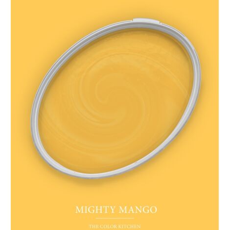 Wandfarbe Gelb matt  The Color Kitchen Mighty Mango  Exklusive Innendispersion Hohe Farbintensität  5 Liter