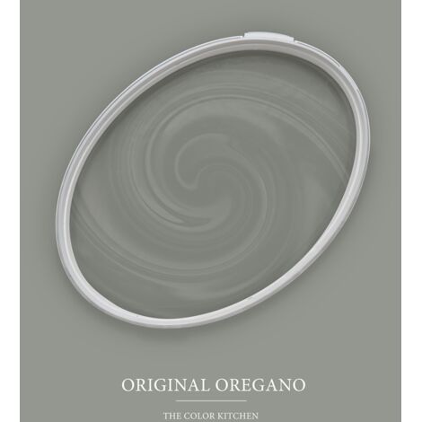 Wandfarbe Grau matt  The Color Kitchen Original Oregano  Exklusive Innendispersion Hohe Deckkraft  5 Liter
