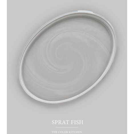Wandfarbe Grau matt  The Color Kitchen Sprat Fish  Exklusive Innendispersion Hohe Farbintensität  5 Liter
