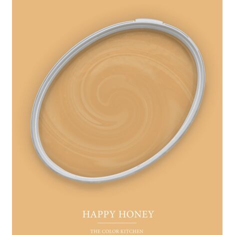 Wandfarbe Orange matt  The Color Kitchen Happy Honey  Exklusive Innendispersion Hohe Deckkraft  2.5 Liter