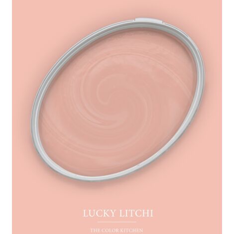 Wandfarbe Rosa matt  The Color Kitchen Lucky Litchi  Exklusive Innendispersion Hohe Farbintensität  2.5 Liter