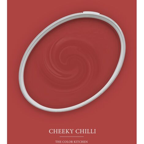 Wandfarbe Rot matt  The Color Kitchen Cheeky Chilli  Exklusive Innendispersion Hohe Farbintensität  2.5 Liter