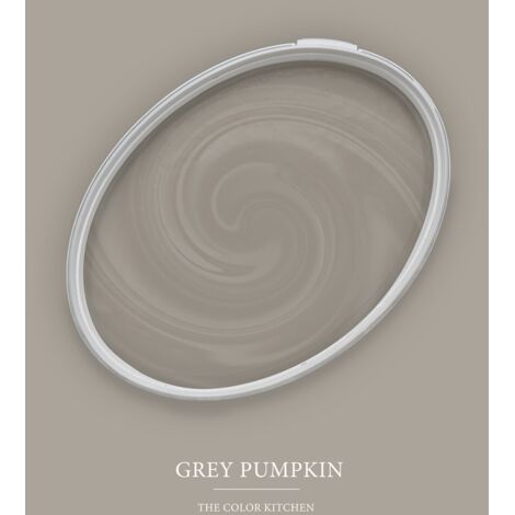 Wandfarbe Taupe matt  The Color Kitchen Grey Pumpkin  Exklusive Innendispersion Hohe Deckkraft  2.5 Liter