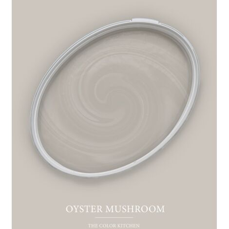 Wandfarbe Taupe matt  The Color Kitchen Oyster Mushroom  Exklusive Innendispersion Hohe Deckkraft  2.5 Liter