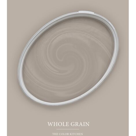 Wandfarbe Taupe matt  The Color Kitchen Whole Grain  Exklusive Innendispersion Hohe Farbintensität  2.5 Liter