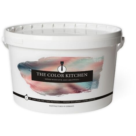 Wandfarbe Weiß matt  The Color Kitchen Melting Marshmellow  Exklusive Innendispersion  2.5 Liter