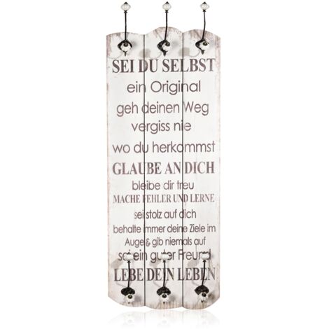 Wandgarderobe Garderobe Garderobenpaneel Flurgarderobe Wandpaneel Haken weiß