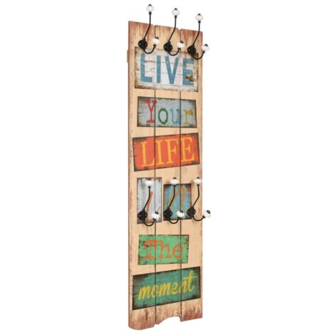Wandgarderobe met 19 nylon haken | Online Deurbeslagshop