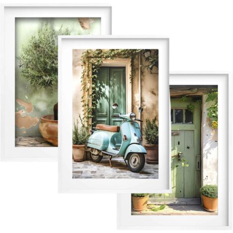 Wandgemälde Wandposter 30x40 Triptychon Italienischer Stil Italien für das Wohnzimmer