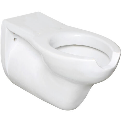 Wandhängendes weißes Keramik-WC mit Frontöffnung Serie EASY Idral 10272 Weiß - Keramik